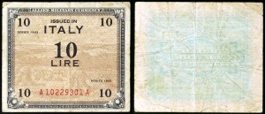 Itálie, AM-Lire (Allied Military Currency), šarže 2 ks.