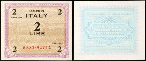 Itálie, AM-Lire (Allied Military Currency), šarže 2 ks.