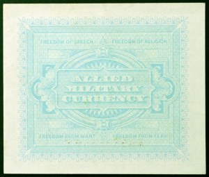 Taliansko, AM-Lire (spojenecká vojenská mena), 10 Lire 1943-45