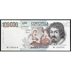 Italia, Repubblica Italiana (1946-data), 100.000 Lire 10/03/1993
