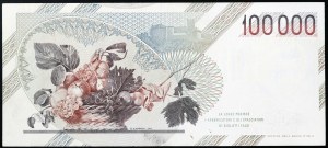 Taliansko, Talianska republika (1946-dátum), 100.000 lír 10/03/1993
