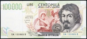 Itálie, Italská republika (1946-data), 100.000 lir 12/05/1994