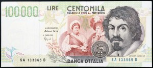 Italy, Italian Republic (1946-date), 100.000 Lire 12/05/1994