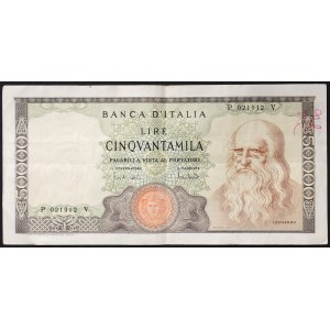 Italia, Repubblica Italiana (1946-data), 50.000 Lire 19/07/1970