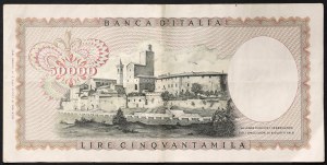Włochy, Republika Włoska (od 1946), 50.000 lirów 19/07/1970