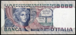 Itálie, Italská republika (1946-data), 50.000 lir 20/06/1977