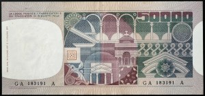 Italy, Italian Republic (1946-date), 50.000 Lire 20/06/1977