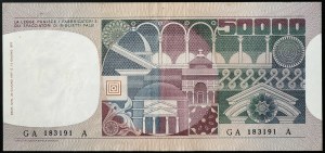 Włochy, Republika Włoska (od 1946), 50.000 lirów 20/06/1977