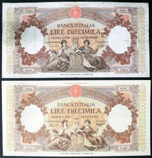 Italie, République italienne (1946-date), Lot 2 pcs.