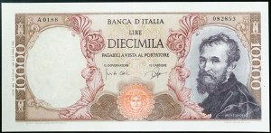 Italie, République italienne (1946-date), 10.000 Lire 27/07/1964