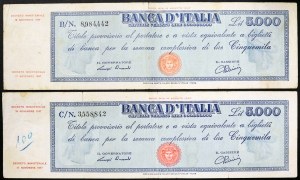 Italie, République italienne (1946-date), Lot 2 pcs.