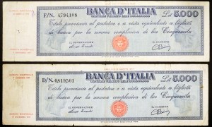 Włochy, Republika Włoska (od 1946 r.), Lot 2 szt.