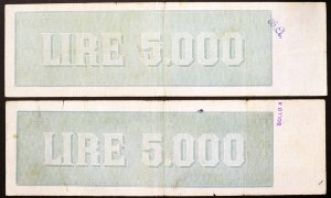 Italie, République italienne (1946-date), Lot 2 pcs.