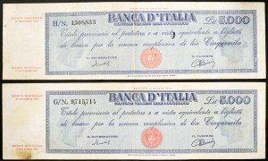 Italie, République italienne (1946-date), Lot 2 pcs.