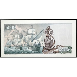 Włochy, Republika Włoska (od 1946), 5.000 lirów 20/05/1971