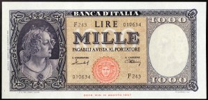 Italy, Italian Republic (1946-date), 1.000 Lire 11/02/1949