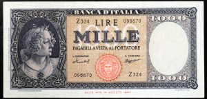 Italien, Italienische Republik (seit 1946), 1.000 Lire 15/09/1959