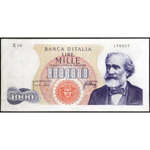 Itálie, Italská republika (1946-data), 1 000 lir 10/08/1965