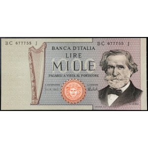 Itálie, Italská republika (1946-data), 1 000 lir 05/08/1975