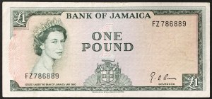 Jamaïque, Colonie britannique (jusqu'en 1962), Elizabeth II (1952-2022), 1 livre 1960