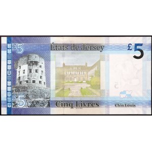 Jersey, brytyjska dependencja, Elżbieta II (1952-2022), 5 funtów 2010