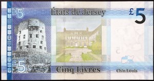 Jersey, British Dependency, Elizabeth II (1952-2022), 5 Pounds 2010