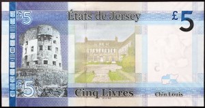 Jersey, Dépendance britannique, Elizabeth II (1952-2022), 5 livres 2010