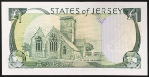 Jersey, British Dependency, Elizabeth II (1952-2022), 1 Pfund n.d. (1993)