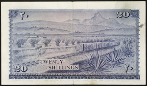 Kenia, Republika (od 1966 r.), 20 szylingów, 1968 r.