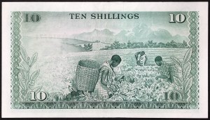 Keňa, republika (1966-data), 10 šilinků 1972
