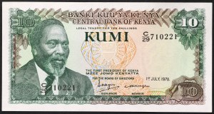 Kenya, République (1966-date), 10 Shillings 01/07/1978