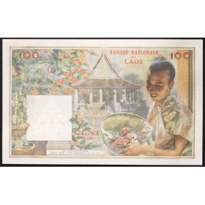 Laos, Kingdom, Sisavang Vong (1947-1959), 100 Kip 1957