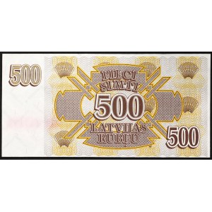 Łotwa, współczesna republika (1991-date), 500 Rublu 1992