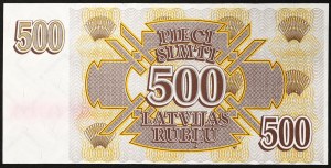Lettonia, Repubblica moderna (1991-data), 500 Rublu 1992