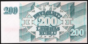 Latvia, Modern Republic (1991-date), 200 Rublu 1992