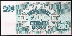 Lettland, Moderne Republik (seit 1991), 200 Rublu 1992