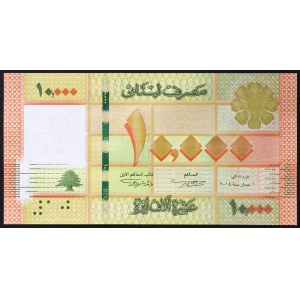 Libanon, Republika (1941-dátum), 10.000 Livres 2012