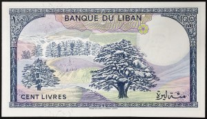 Lebanon, Republic (1941-date), 100 Livres 1988