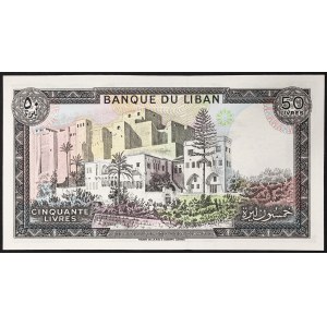 Lebanon, Republic (1941-date), 50 Livres 1988