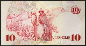 Lesotho, Königreich (1966 bis heute), Moshoeshoe II (1966-1990), 10 Maloti 1984