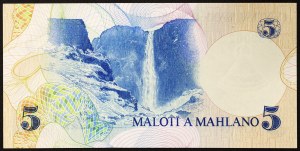 Lesotho, Royaume (1966-date), Moshoeshoe II (1966-1990), 5 Maloti 1981