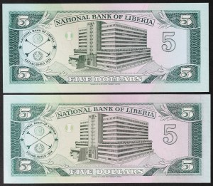 Liberia, Republik (1847-date), Los 2 Stk.
