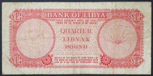 Libya, Kingdom, Idris I (1951-1969), 1/4 Pounds 1963