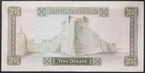 Libya, Arab Republic of Libya (1969-1975), 5 Dinars 1971