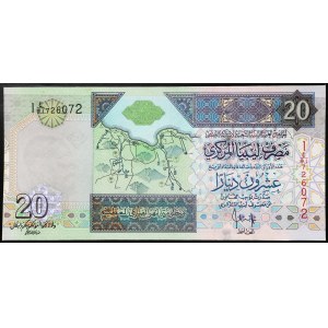 Libia, Republika (od 1975 r.), 20 dinarów 2002 r.