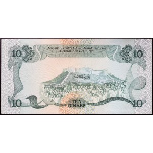 Libia, Republika (od 1975 r.), 10 dinarów, 1984 r.