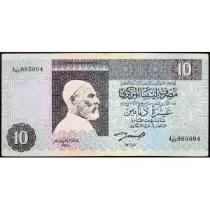 Libia, Republika (od 1975 r.), 10 dinarów 1991 r.