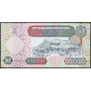 Libye, République (1975-date), 10 Dinars 2002