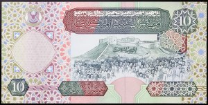 Libya, Republic (1975-date), 10 Dinars 2002