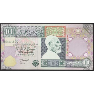 Libye, République (1975-date), 10 Dinars 2002